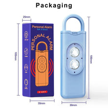 Load image into Gallery viewer, Self Defense Alarm 130dB LED Light Anti-wolf Alert for Teenagers Women Carrying Scream Loud Panic Alarm Emergency Alarm Keychain
