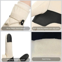 Load image into Gallery viewer, 1 Pair Women Winter Warm Gloves Touch Screen Fleece Lined Windproof Gloves Thicken Warm Snow Gloves for Outdoor Cycling Skiing
