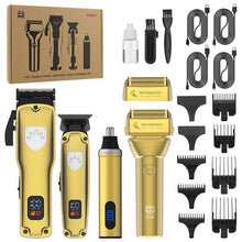 Load image into Gallery viewer, Professional Hair Clipper Set for Barber Men's Oil Head Carving Electric Push Shear Electric Shaver Nose Hair Trimmer
