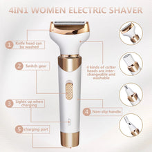 Load image into Gallery viewer, Body Epilator For Women Hair Remover Bikini Trimmer Face Hair Removal Painless Depilator Electric Shaver Eyebrow Hair Trimmer
