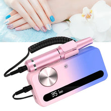 Load image into Gallery viewer, 2 In 1 Electric Nail Drill Portable Rechargeable Professional Wireless Electronic Nail File file Gradient
