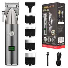 Load image into Gallery viewer, Professional Hair Clipper Wireless Rechargeable Hair Trimmer for Beard Mustache Body Under Arms Precision Hair Cutting Machine
