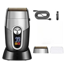 Load image into Gallery viewer, Powerful Electric Shaver for Men with Digital Display Base
