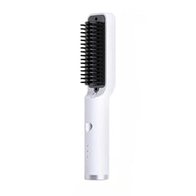 Load image into Gallery viewer, Hair Straightener Brush Electric Hot Comb Multifunctional Straight Hair Straightener Comb Curling Iron Hair Brush For Woman
