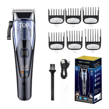 Load image into Gallery viewer, Hair Clipper Barber Hair Clipper Professional LED Display Haircuts Machine 2-speed Electric Hair Clippers for Men
