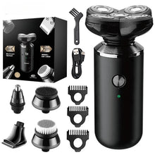 Load image into Gallery viewer, 5 In1 Electric Shaver Men Beard Face Trimmer Nose Temple Mini Portable Skull Hair Cut Device Waterproof USB Charge Machine
