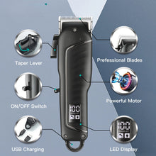 Load image into Gallery viewer, Hair Clipper Professional Hair Cutting Machine Barber Rechargeable Hair Trimmer Digital Display Trimmer for Men
