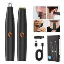 Load image into Gallery viewer, Electric Painless Nose Hair Trimmer Rechargeable Waterproof Skinsafe Shavers Clipper Ear Eyebrow Trimmer Clean Trimmer Razor
