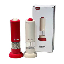 Load image into Gallery viewer, Electric Salt and Pepper Grinder Rechargeable Automatic Pepper Mill Grinder Adjustable Coarseness Shakers One-Hand Working RED
