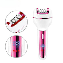 Load image into Gallery viewer, 3 in1 Epilator Women Electric Shaver For Face &amp; Body Rechargeable Lady Trimmer Hair Removal Bikini Underarms Legs
