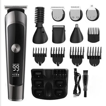 Load image into Gallery viewer, 6 in 1  Professional Hair Clipper Facia Body Nose Trimmer Washable IPX7 Electric Hair Cutting Beard Haircutter Machine
