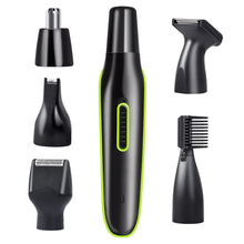 Load image into Gallery viewer, 5 in 1 Mens Beard Trimmer Nose/Eyebrow Hair Trimmer Shaver Hair Cutting Kit USB Rechargeable
