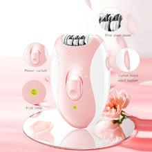 Load image into Gallery viewer, Women Epilator Electric Facial Body Painless Lady Legs Bikini Legs Arms Underarm Rotary Epilator Rechargeable
