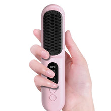 Load image into Gallery viewer, Wireless Hair Straightener Brush Fast Heated Straightener Brush Negative Ions Hair Curler Portable Heating Comb Easy To Use
