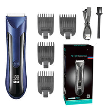 Load image into Gallery viewer, Waterproof Groin Body Pubic Beard Hair Trimmer for Men&amp;Women Electric Ball Shaver &amp; Body Groomer Rechargeable Ceramic Blade
