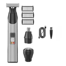 Load image into Gallery viewer, Dual-Sided Blade Body Hair Trimmer For Men With Innovative Perforated Design, Grooming Kit Includes Detachable Magnetic Head

