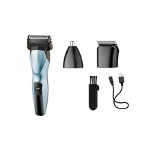 Load image into Gallery viewer, 3-in-1 Multifunctional Men Electric Reciprocating Shaver Hair Trimmer Rechargeable Hair Clipper Nose Ear Hair Trimmer
