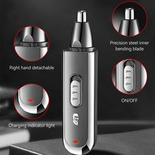 Load image into Gallery viewer, Professional Electric Nose Hair Trimmer 3 In 1 Sideburns Knife Head Eyebrow Trimming Nose Hair Shaver Nose Hair Trimmer
