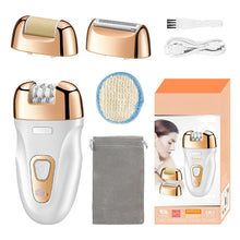 Load image into Gallery viewer, 3 In 1 Lady's Epilator Multi-function USB Rechargeable LCD Electric Callus Remover Wet&amp;Dry Unisex Hair Shaver
