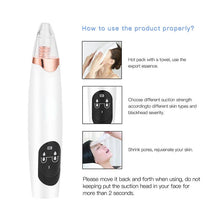 Load image into Gallery viewer, Electric Vacuum Suction Blackhead Remover Multifunction Deep Pore Cleaning Exfoliating Firming Facial Care Massager Beauty Tool
