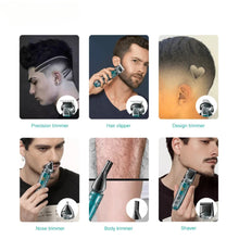 Load image into Gallery viewer, Hair Clipper Cordless Haircut Machine Professional IPX6 Hair Clipper Multifunctional Trimmer Electric Clippers for Men
