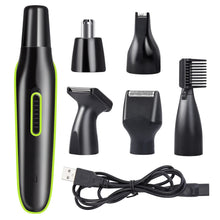 Load image into Gallery viewer, 5 in 1 Mens Beard Trimmer Nose/Eyebrow Hair Trimmer Shaver Hair Cutting Kit USB Rechargeable

