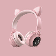 Load image into Gallery viewer, LED Light Cat Ear Headphones Wireless Bluetooth 5.0 Headset
