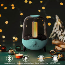 Load image into Gallery viewer, Portable Wireless Bluetooth Speaker Flickering Ambient Light
