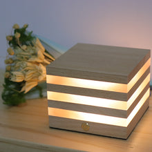 Load image into Gallery viewer, Wooden Rechargeable LED Night Light
