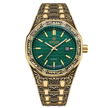 Load image into Gallery viewer, Spiral Crown Round Mechanical Men's Casual Quartz Watch
