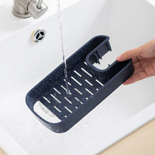 Load image into Gallery viewer, Sink Shelf Soap Sponge Drain Rack Storage Basket
