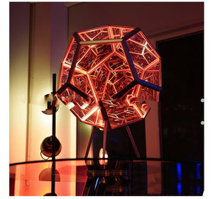 Night Light Creative And Cool Infinite Dodecahedron Color Table Lamp