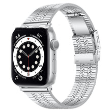 Load image into Gallery viewer, General High-grade Five-bead Back Buckle Steel Watch Belt
