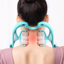 Load image into Gallery viewer, Multifunctional Manual Six-wheel Neck Massager Massage Relieve Roller
