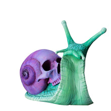 Load image into Gallery viewer, Snail Skull Sculpture Gothic Decoration Snail Statue
