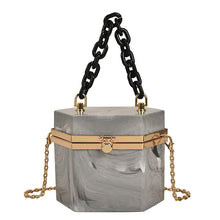 Load image into Gallery viewer, Portable Acrylic Box Shape Chain Messenger Bag
