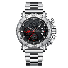 Load image into Gallery viewer, Solid Stainless Steel Band Oversized Dial Watch
