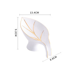 Load image into Gallery viewer, Ceramics Leaf Shape Soap Box Bathroom Soap Holder Storage
