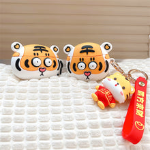 Load image into Gallery viewer, Tiger Wireless Earphone Cartoon Protective Case
