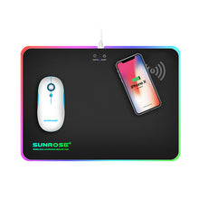 Load image into Gallery viewer, Wireless Charging Luminous Mouse Pad
