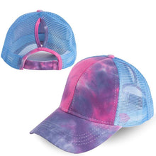 Load image into Gallery viewer, Tie-dye Ponytail Baseball Cap
