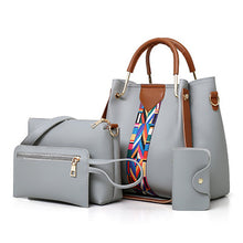 Load image into Gallery viewer, Four-piece Color Contrast Handbags For Women
