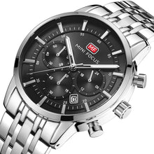 Load image into Gallery viewer, Waterproof Steel Band Large Dial Luminous Quartz Watch
