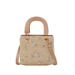 Women's Casual Straw Bag Shoulder Bag Handbag