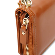 Load image into Gallery viewer, New Oil Wax Leather Wallet Women's Oil Leather Clutch Bag
