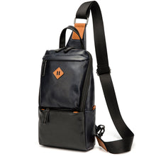 Load image into Gallery viewer, Soft Leather Men's Chest Bag For Hiking Sports
