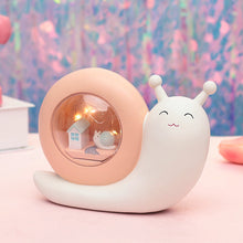 Load image into Gallery viewer, Multi-functional  Snails Piggy Bank Night Lamp
