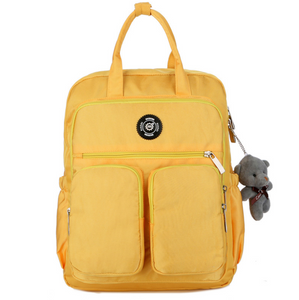 Nylon Large Capacity Multi-function Backpack With Toy Bear