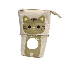 Load image into Gallery viewer, Cat Cute Fashion Portable Flexible Pencil Zipper Case
