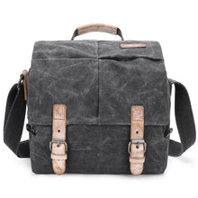 Load image into Gallery viewer, Men's Waterproof Canvas Camera Bag Messenger Bag
